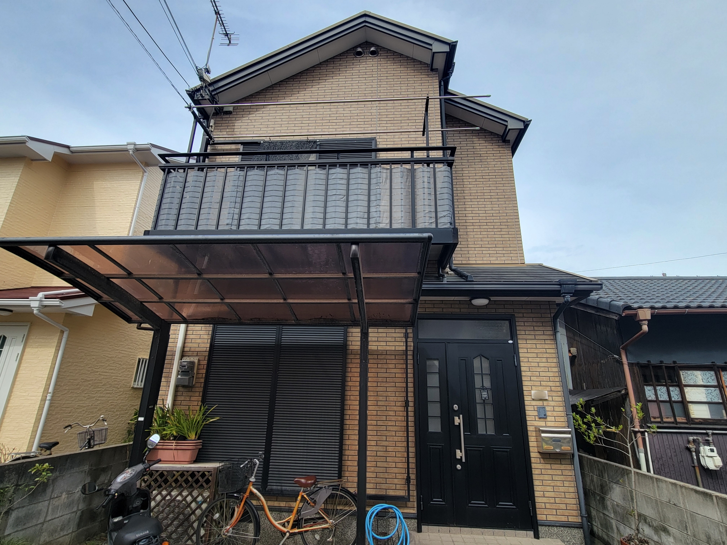 R.6.11/19 和歌山市 I様邸 スーパーセランフレックス/JPN-05 艶あり 屋根 クールくん/オリオールグリーン